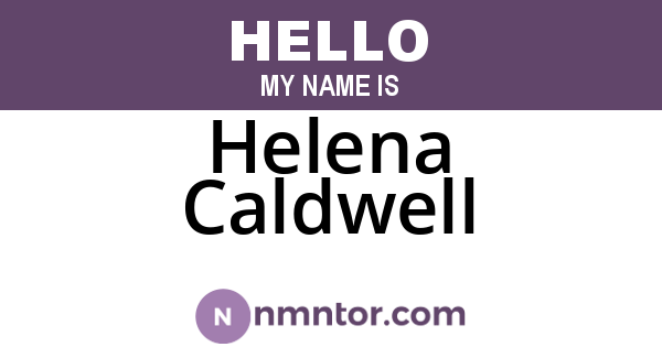 Helena Caldwell