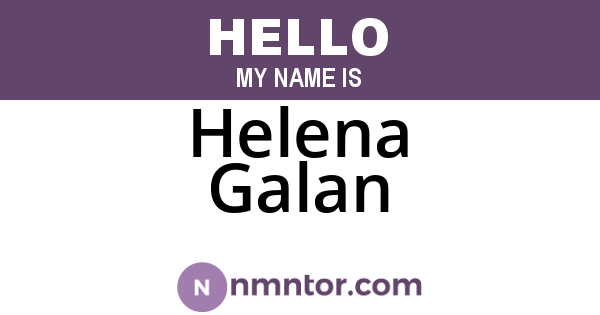 Helena Galan