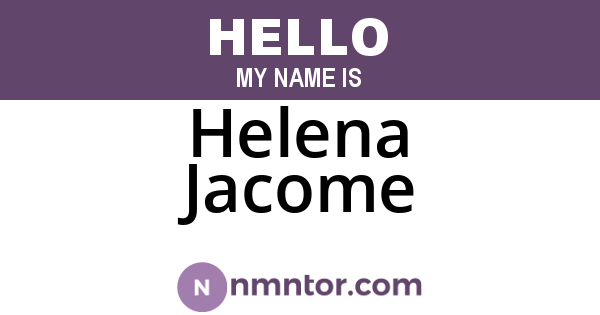 Helena Jacome