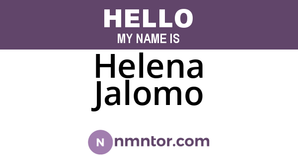 Helena Jalomo