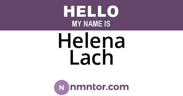 Helena Lach