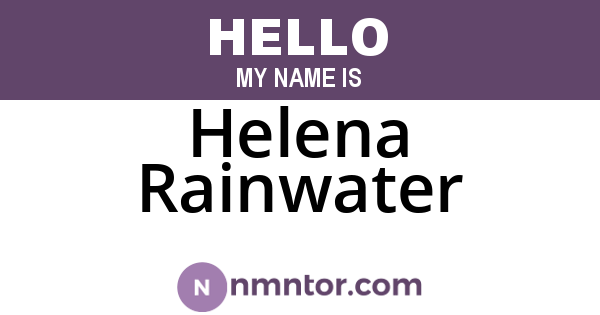 Helena Rainwater