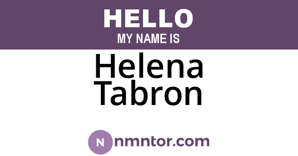 Helena Tabron