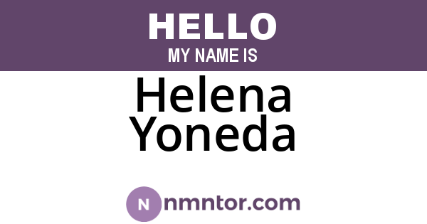 Helena Yoneda