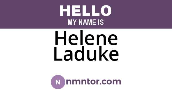 Helene Laduke