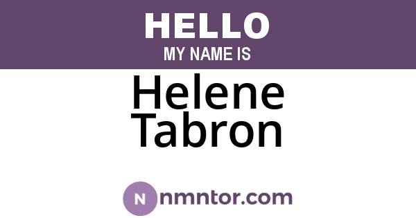 Helene Tabron