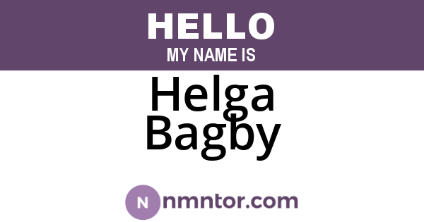 Helga Bagby