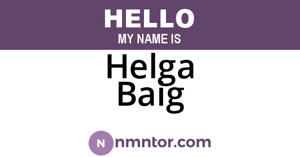 Helga Baig
