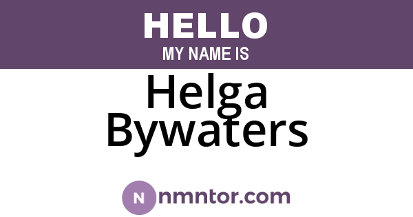 Helga Bywaters