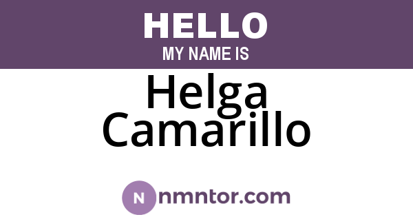 Helga Camarillo