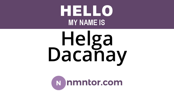 Helga Dacanay