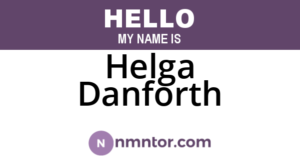 Helga Danforth
