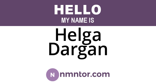 Helga Dargan