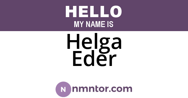 Helga Eder