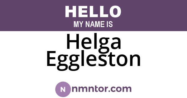 Helga Eggleston