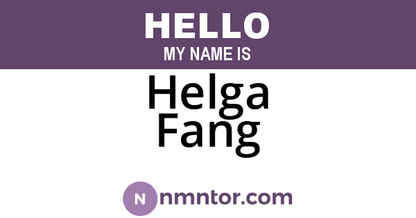 Helga Fang