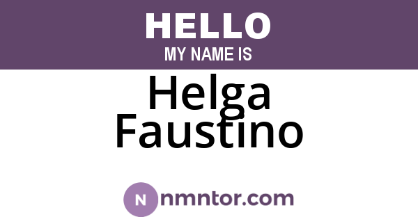 Helga Faustino