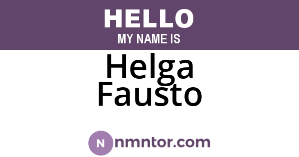 Helga Fausto