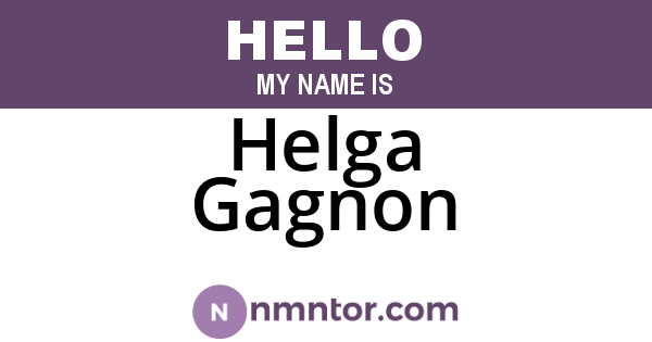Helga Gagnon