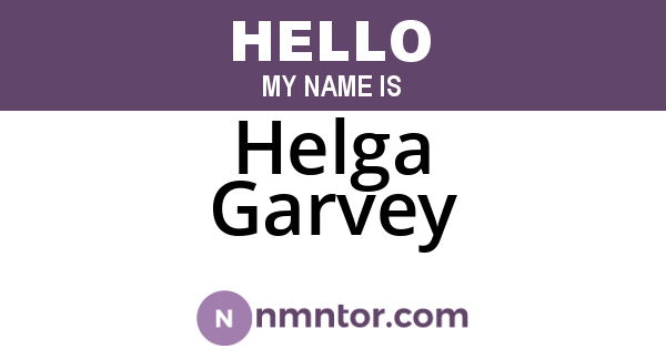 Helga Garvey