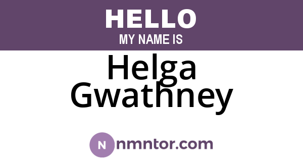 Helga Gwathney
