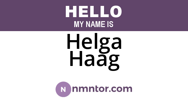 Helga Haag