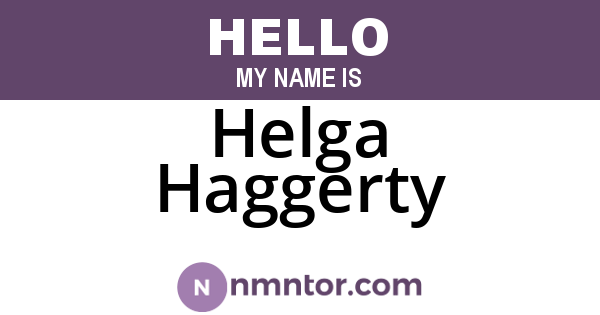 Helga Haggerty