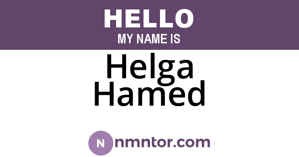 Helga Hamed