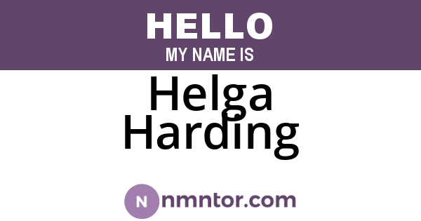 Helga Harding