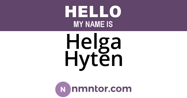 Helga Hyten