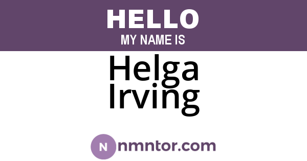 Helga Irving