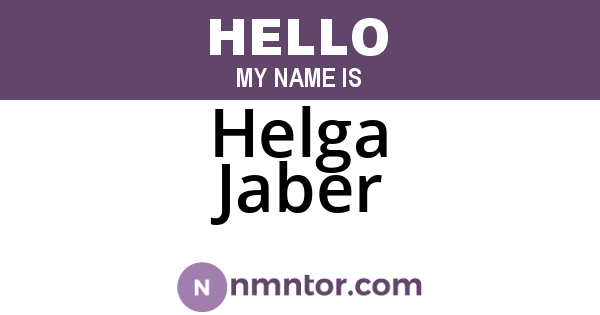 Helga Jaber
