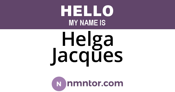Helga Jacques
