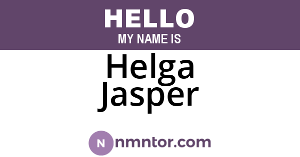 Helga Jasper