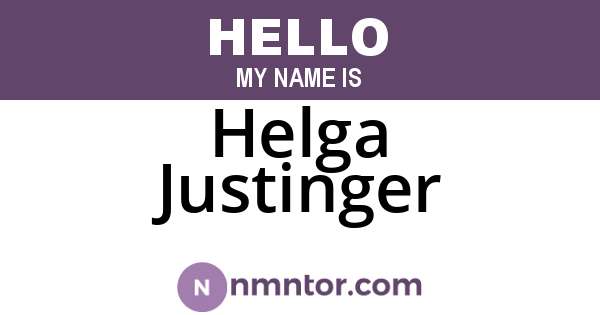 Helga Justinger