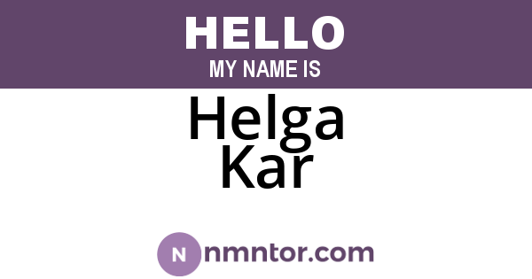 Helga Kar