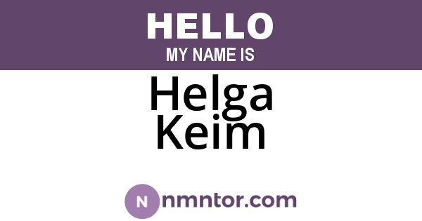 Helga Keim