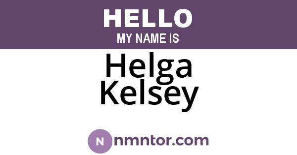 Helga Kelsey