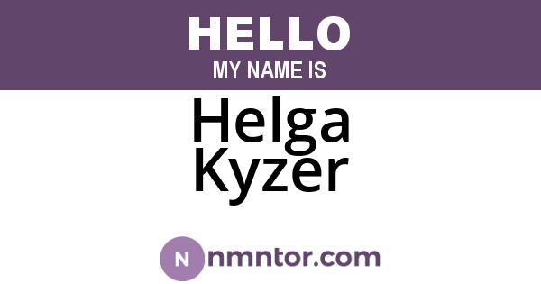 Helga Kyzer