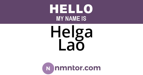 Helga Lao