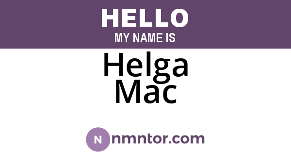 Helga Mac
