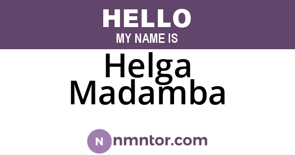 Helga Madamba