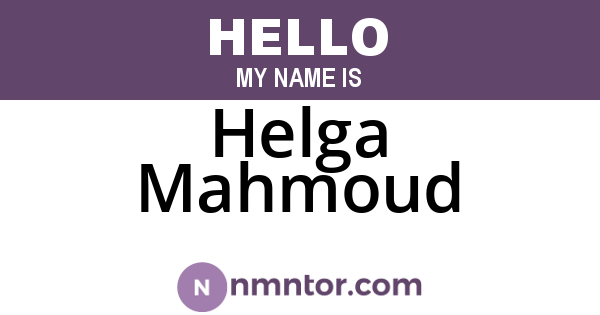 Helga Mahmoud