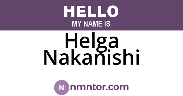 Helga Nakanishi