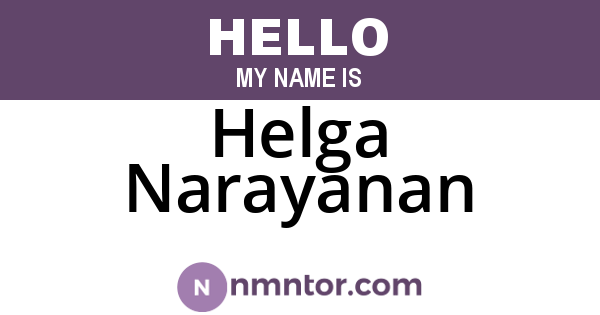 Helga Narayanan