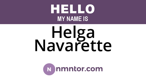 Helga Navarette