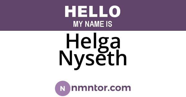 Helga Nyseth