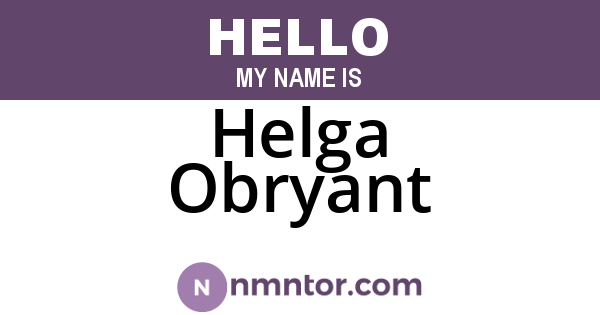 Helga Obryant