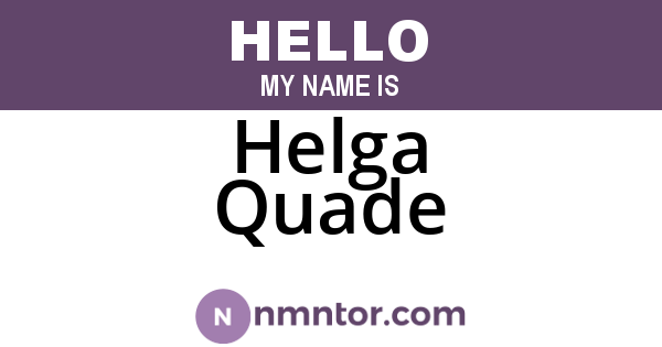 Helga Quade