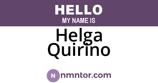 Helga Quirino